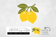 Lemon SVG Cut File, Layered Citrus Papercraft Design Product Image 1
