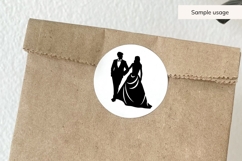 Wedding Couple Silhouette SVG Product Image 5