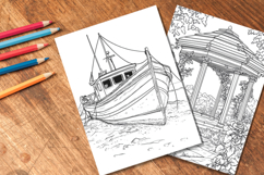 Abandoned Places Coloring Pages 10 A4 PNG Product Image 4