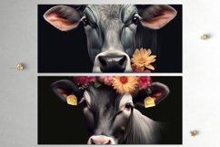 Cow &amp; flowers | Mug western sublimation design bundle, JPG Product Image 5