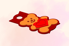 Bear with a Heart, 40 OZ Tumbler, STL File for 3D Printing Product Image 4