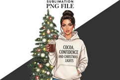 Christmas motivational women png design for T-shirts Product Image 2