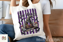 Stay Wicked Halloween PNG, Witch Hat Crystal Sublimation Product Image 4