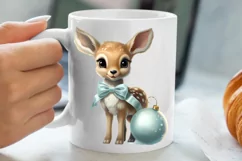 Christmas Baby Animals Clipart, Christmas Animal Safari Product Image 5