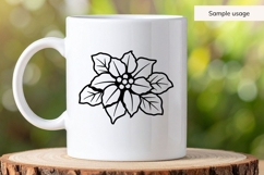 Hand Drawn Poinsettia SVG Product Image 5