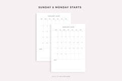 2029 Monthly Calendar with Notes, Printable, A4/Letter Size Product Image 5