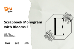 Scrapbook Monogram with Blooms Product Image 1