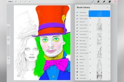 60 Procreate Wonderland Stamp Brushes Product Image 5