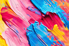 Bold Colorful Paint Texture with Vibrant Brush Strokes Product Image 1