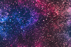Cosmic Galaxy Blue Purple Glitter Dust Bokeh Background Product Image 1