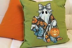 Spooky Cute Ghost Png, Halloween Ghost Png, Boho Ghost Png. Product Image 5