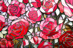 Mosaic artwork made from stained glass pieces Product Image 1