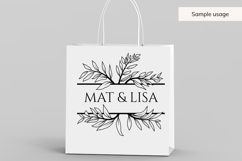 Hand Drawn Wedding Frame SVG With Leaf Border Product Image 5