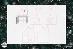 Christmas House Shadow Box SVG Bundle | Laser Cut | SVG Product Image 5