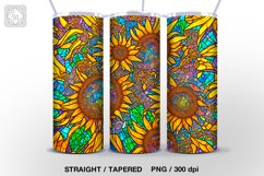 Mosaic Flowers 5 Tumbler Sublimations, 20 oz Tumbler Wraps Product Image 6