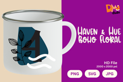 Haven &amp; Hue Boho Floral Monogram Product Image 1