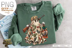 Halloween Ghost Duck PNG, Hunting DTF Design Product Image 1