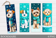 Christmas Dog Bookmark. Christmas Bookmark Sublimation Product Image 1