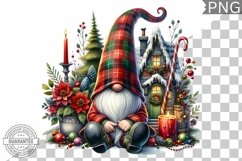Christmas Gnome Sublimation - Clipart PNG Design Product Image 1