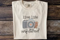Live Life Unfiltered SVG, Mental Health SVG, Positive SVG Product Image 5