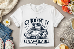 Currently Unavailable Funny Lazy Turtle Vintage Humor Product Image 7