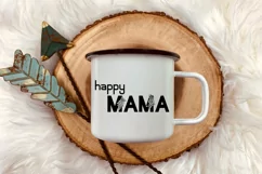 Happy Mama SVG | Mothers Day SVG | Floral SVG Product Image 5