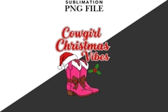 Cowgirl Christmas png design for T-shirts Product Image 2