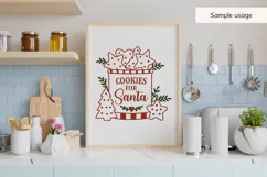 Cookies for Santa - Christmas Kitchen SVG, PNG, DXF Product Image 5