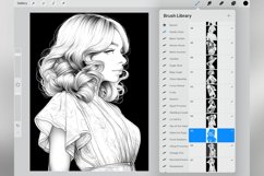 60 Procreate Gatsby Style Stamp Brushes Product Image 3