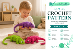 Chameleon Amigurumi Crochet Pattern PDF Product Image 4