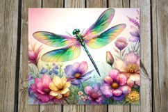 Dragonfly | 4 magic skinny tumbler Sublimation designs Product Image 2
