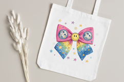 Disco Retro Smiley Coquette Bow Clipart Product Image 4