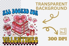 All Booked for Valentines PNG, Book Lover Valentine PNG Product Image 4