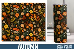 Autumn Tumbler Wrap, Tumbler Wrap PNG Product Image 1