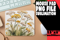 Vibrant Desk Mat Sublimation PNG, Flowers Product Image 1