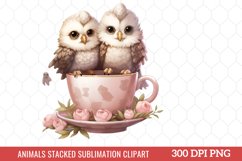 Animals Stacked Sublimation Clipart Product Image 6