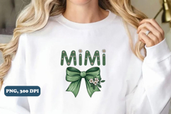 Floral Mimi Png Coquette Mama Grandma png design Product Image 5