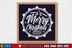 Merry christmas SVG, Farmhouse Christmas Sign SVG Product Image 2
