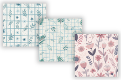 Spring Vibes Hand-Drawn Seamless Pattern, Pastel Pattern Product Image 5