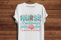 Nurse Practitioner PNG, NP Brain and Heart Sublimation Product Image 5