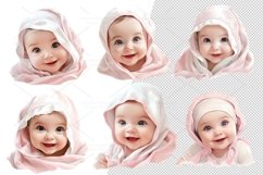 Set of 30 cute Babies, close up, smile Baby, Illustration, P Product Image 6