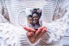 Happy Moms Floral Portrait | Mother&#039;s day Watecolor | Mother Product Image 2