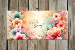 Watercolor flowers | spring Mug design Sublimation design P Product Image 5