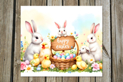 Watercolor Easter | 4 Skinny tumbler sublimation designs Product Image 5