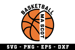 Basketball Mascot Svg |Basketball SVG Cut files | Cricut Product Image 1
