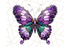 Metallic Butterfly Clipart PNG Clipart, Vibrant Butterfly Product Image 5