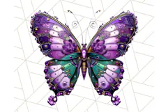 Metallic Butterfly Clipart PNG Clipart, Vibrant Butterfly Product Image 5