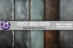 Rust and Ruin Digital Papers Background PNG Product Image 6