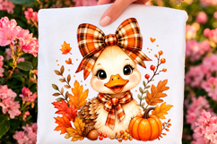 Cute Fall Duck PNG Product Image 1