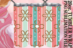 Happy beginnings 20oz tumbler wrap, Gold Flower Product Image 1